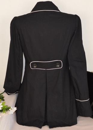 Брендовый черный коттоновый плащ тренч с карманами dorothy perkins вьетнам этикетка2 фото