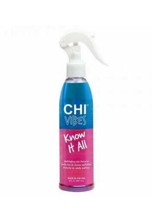 Багатофункціональний спрей для волосся chi vibes know it all multitasking hair protector, 237 мл