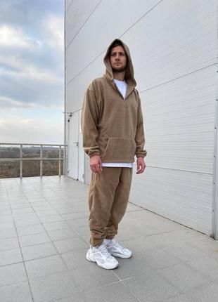 Спортивный костюм утепленный серый