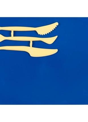 Набір для ліплення kite k17-1140-02 (дошка + 3 стеки), синій3 фото