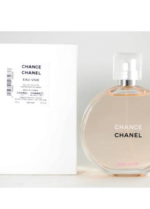 Оригинальный chanel chance eau vive 100 ml tester ( шанель вайв ) туалетная вода1 фото