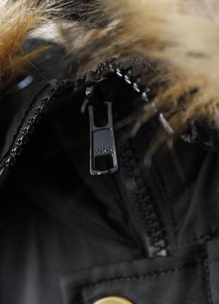 Svea женский пуховый теплый зимний с мехом длинный удлиненный черный парка куртка зимняя zara bershka h&m george s 366 фото