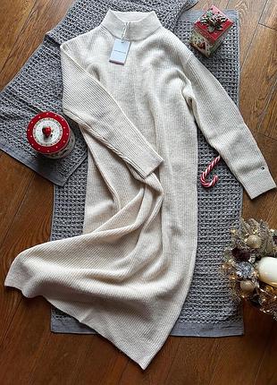 Платье туника свободного кроя из шерсти tommy hilfiger