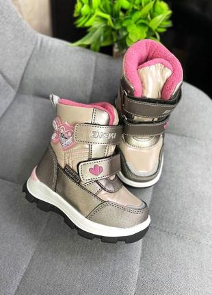 Зимние термо ботинки bi&amp;ki на девочку4 фото