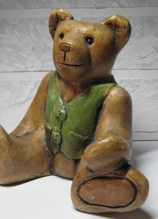 Скульптура медведь винтаж англия