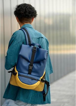 Чоловічий рюкзак sambag renedouble жовто-блакитний1 фото