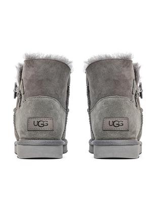 Уггі угги уги ugg bailey button grey mini7 фото