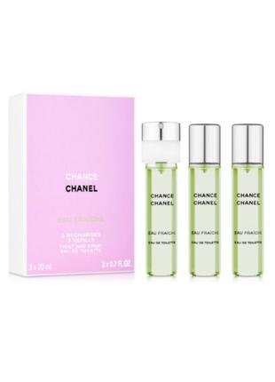 Оригінал chanel chance eau fraiche 20 ml *3 ml refill ( шанель шанс фреш ) туалетна вода1 фото