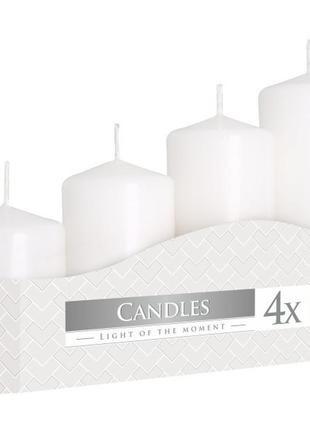 Набор свечок 4 шт белые свечки парафиновые свеча2 фото