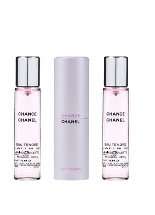 Оригінал chanel chance eau tendre 20 ml * 3 ( шанель шанс тендр ) туалетна вода2 фото