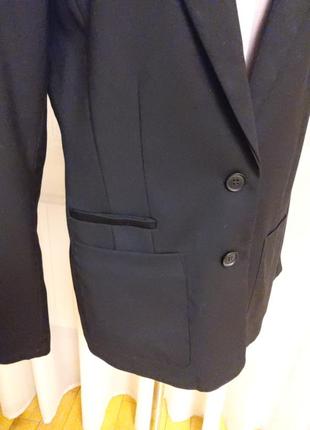 Черный оверсайз. удлиненный новый пиджак h&amp;m раз.40-423 фото
