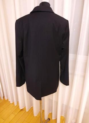 Черный оверсайз. удлиненный новый пиджак h&amp;m раз.40-425 фото