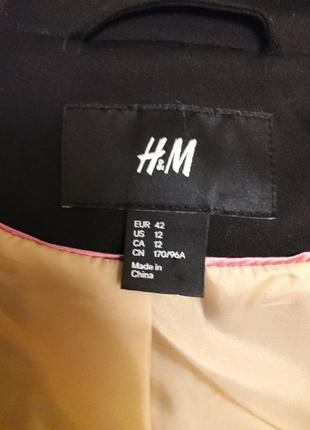 Черный оверсайз. удлиненный новый пиджак h&amp;m раз.40-427 фото