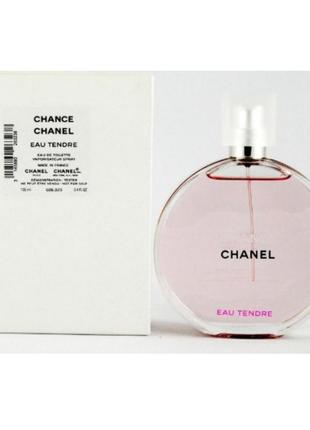 Оригінал certificati chanel chance eau tendre 100 ml tester ( шанель шанс тендр ) туалетна вода