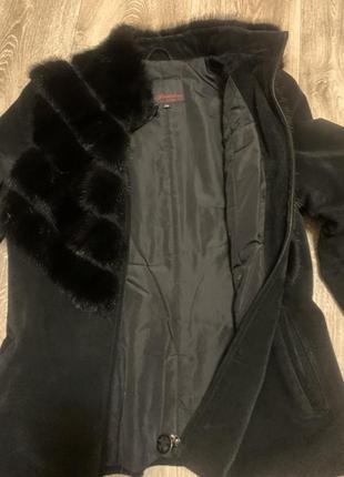 Замшевая куртка с норковым мехом7 фото