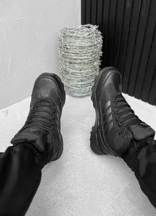 Мужские зимние ботинки черные profisport , стильные мужские кроссовки зимние не меху водонепроница5 фото