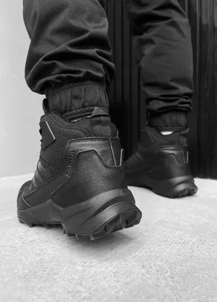 Мужские зимние ботинки черные profisport , стильные мужские кроссовки зимние не меху водонепроница7 фото