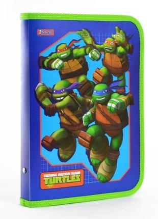 Папка для зошитів 1 вересня пласт. на гумці в5 "ninja turtles" 491373