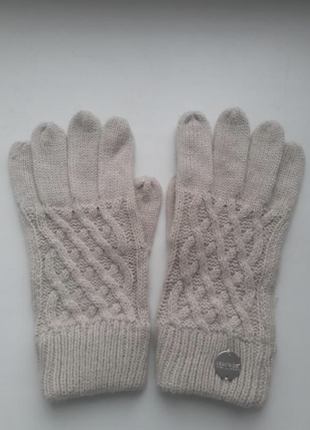 Тепленькие вязанные перчатки2 фото