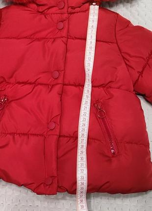 Зимняя куртка для девочки zara, размер 802 фото