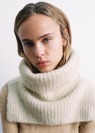 Zara. шарф. манишка2 фото