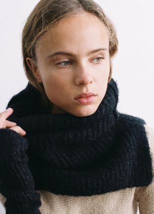 Zara. шарф. манишка8 фото
