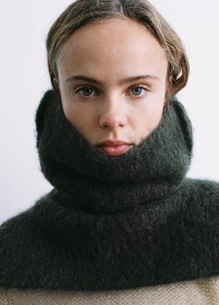 Zara. шарф. манишка7 фото