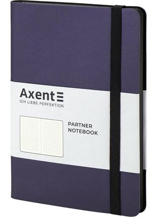 Нотатник axent partner soft 8310-38-a, a5-, 125x195 мм, 96 аркушів, точка, гнучка обкладинка, синя