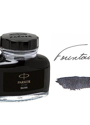 Чернила "quink" для перьевых ручек parker черные 11 010bk