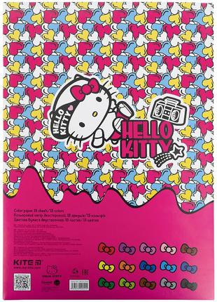 Папір кольоровий двосторонній kite hello kitty hk21-2504 фото