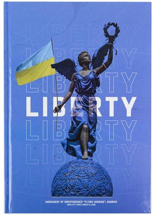 Нотатник axent liberty 8422-551-a, а4, 96 аркушів, клітинка, синя