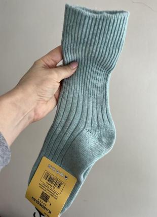 Носки высокие зимние теплые шерсть комплект5 фото