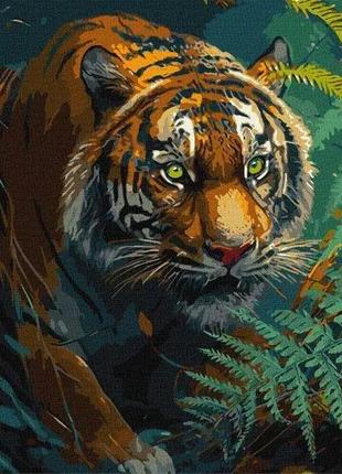 Картина за номерами "повелитель джунглів" 40*40 см kho6506
