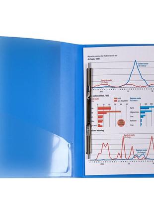 Папка-скоросшиватель axent 1304-22-a, а4, синяя 1304-22-a2 фото