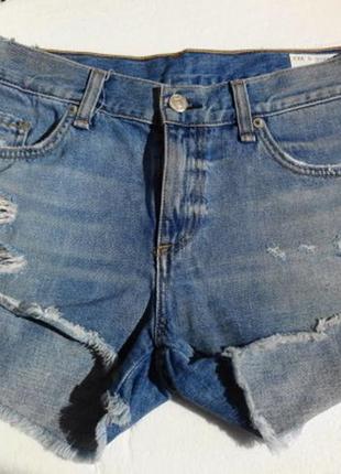Rag & bone. сша. джинсовые рваные шорты.1 фото