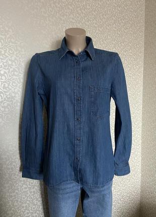 Стильна джинсова сорочка massimo dutti