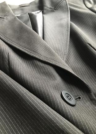 Женский классический черный пиджак в полоску от f&amp;f7 фото