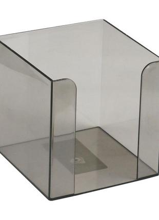 Куб для бумаги axent delta d4005-28, пластиковый, 90х90х90 мм, дымчатый