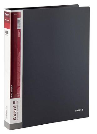 Папка на 4 кільцях axent 1208-03-a, а4, 35 мм, сіра
