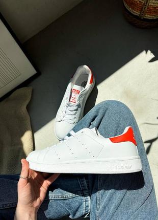 Женские демисезон adidas stan smith red and white4 фото