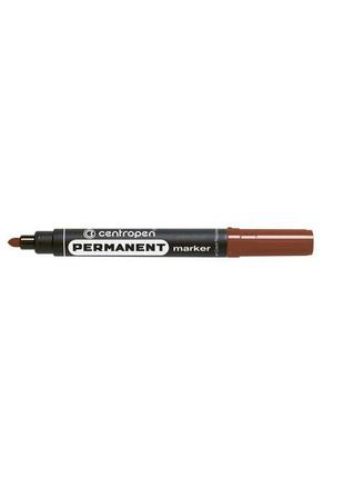 Маркер permanent ц.коричневый centropen 8566/04