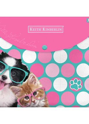 Папка-конверт 1вересня на кнопке а4 "keith kimberlin" 491838