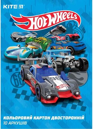 Картон цветной двусторонний hot wheels hw19-255