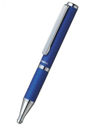 Кулькова ручка zebra "slide sl-f1" синій корпус