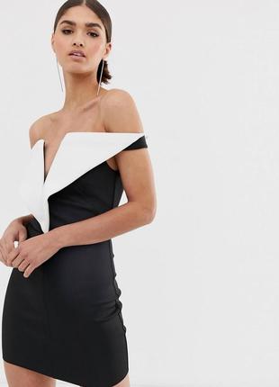 Платье мини с v-образным вырезом asos design8 фото