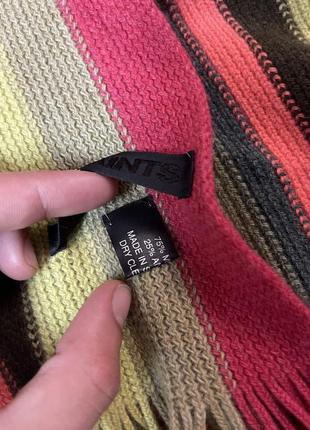 Allsaints 100% шерсть мерінос + ангора стильний шарф від преміум бренду4 фото
