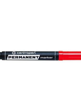 Маркер permanent (клиновидный) ц.красный centropen 8576/02