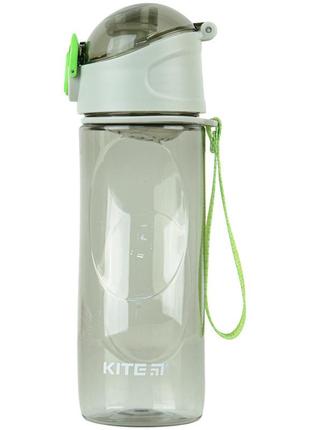 Пляшка для води kite k22-400-04, 530 мл, сіро-зелена