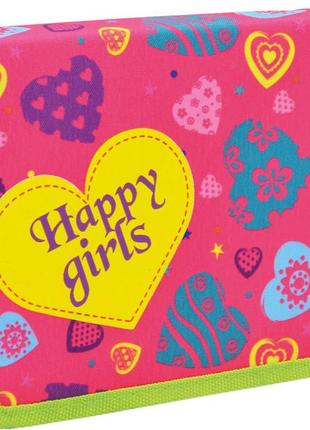 Пенал 1 вересня happy girls 1 відділення 530784