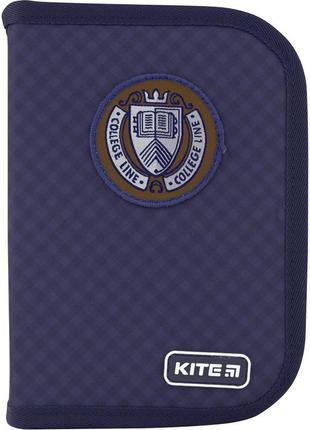 Пенал kite "college line" 1 відділення 2 закота k20-622-2